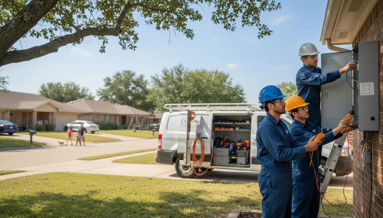 Certified electrician providing emergency electrical services in Moran, KS